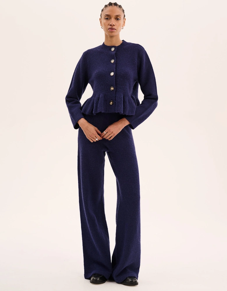 Kenny Knit Trouser in Navy