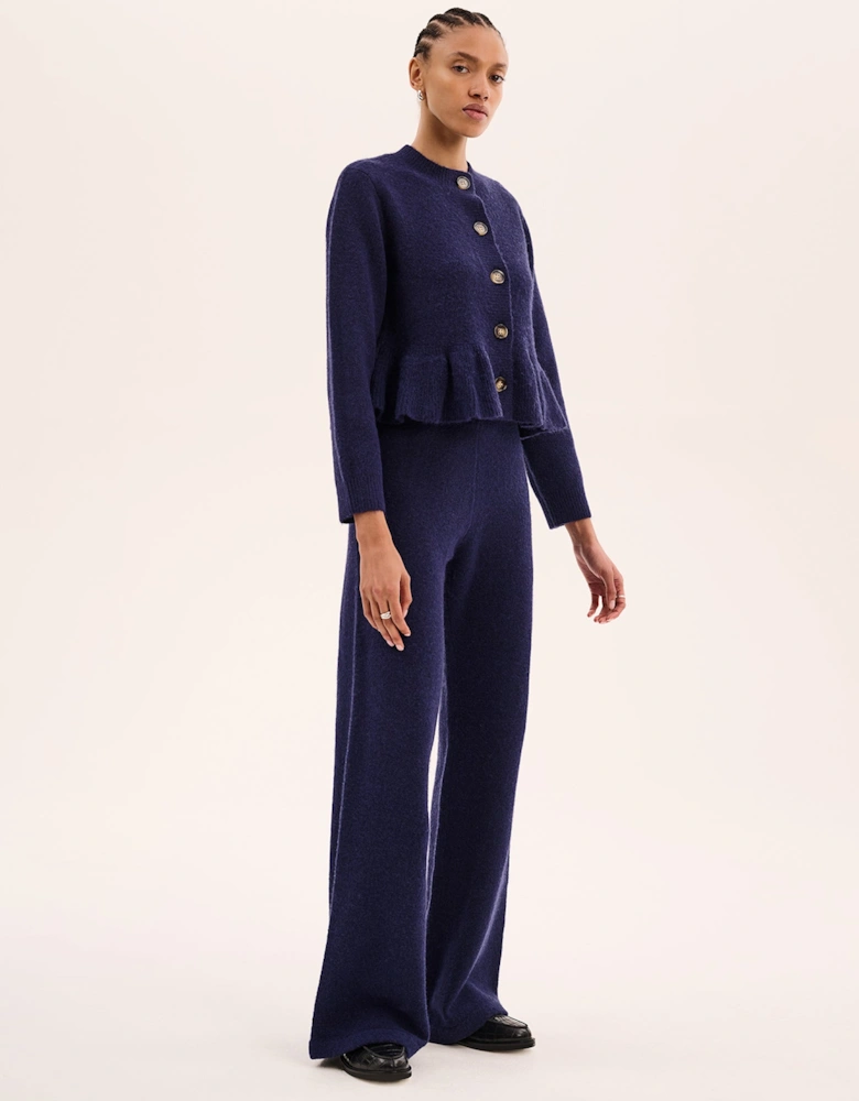 Kenny Knit Trouser in Navy