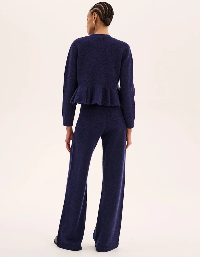 Kenny Knit Trouser in Navy