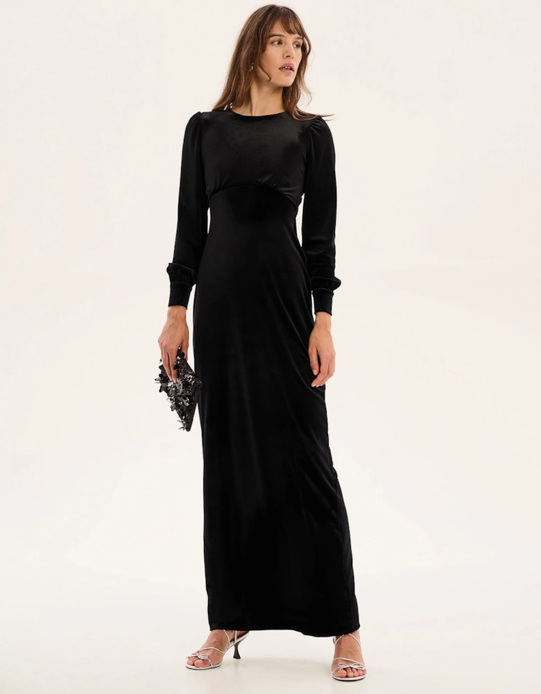 Aeryn Velvet Dress in Black