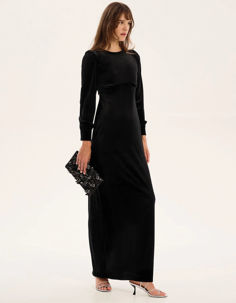 Aeryn Velvet Dress in Black