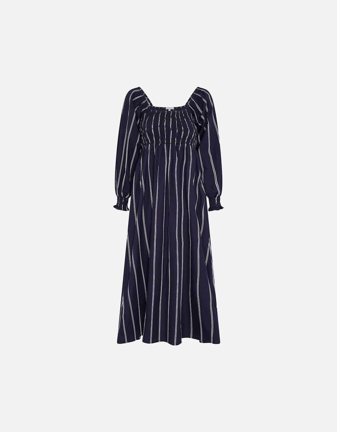 Amaryllis Dress in Blue Stripe