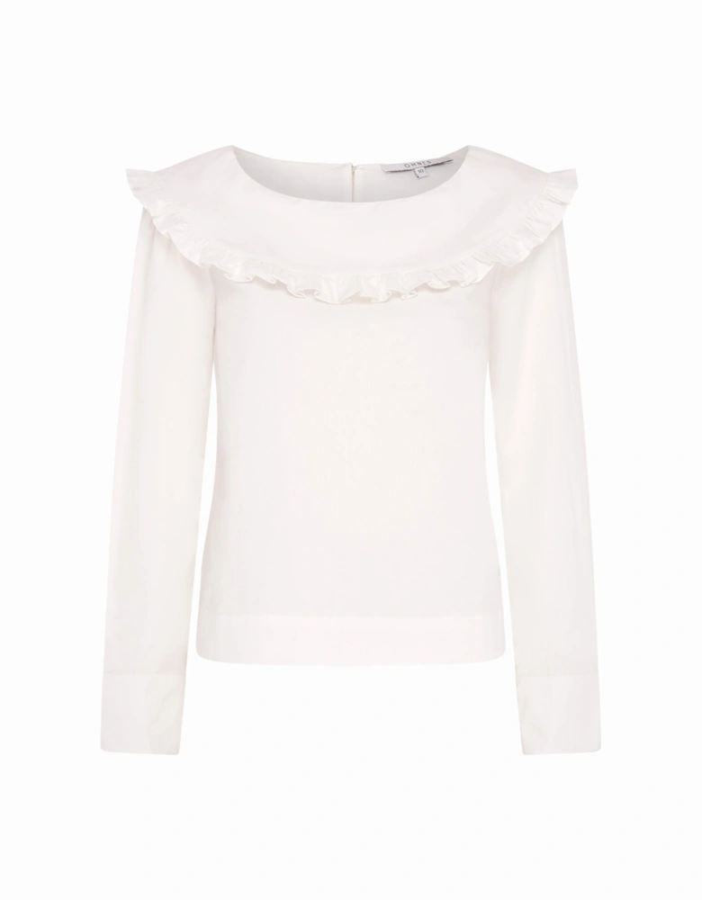 Briony Frill Blouse in White