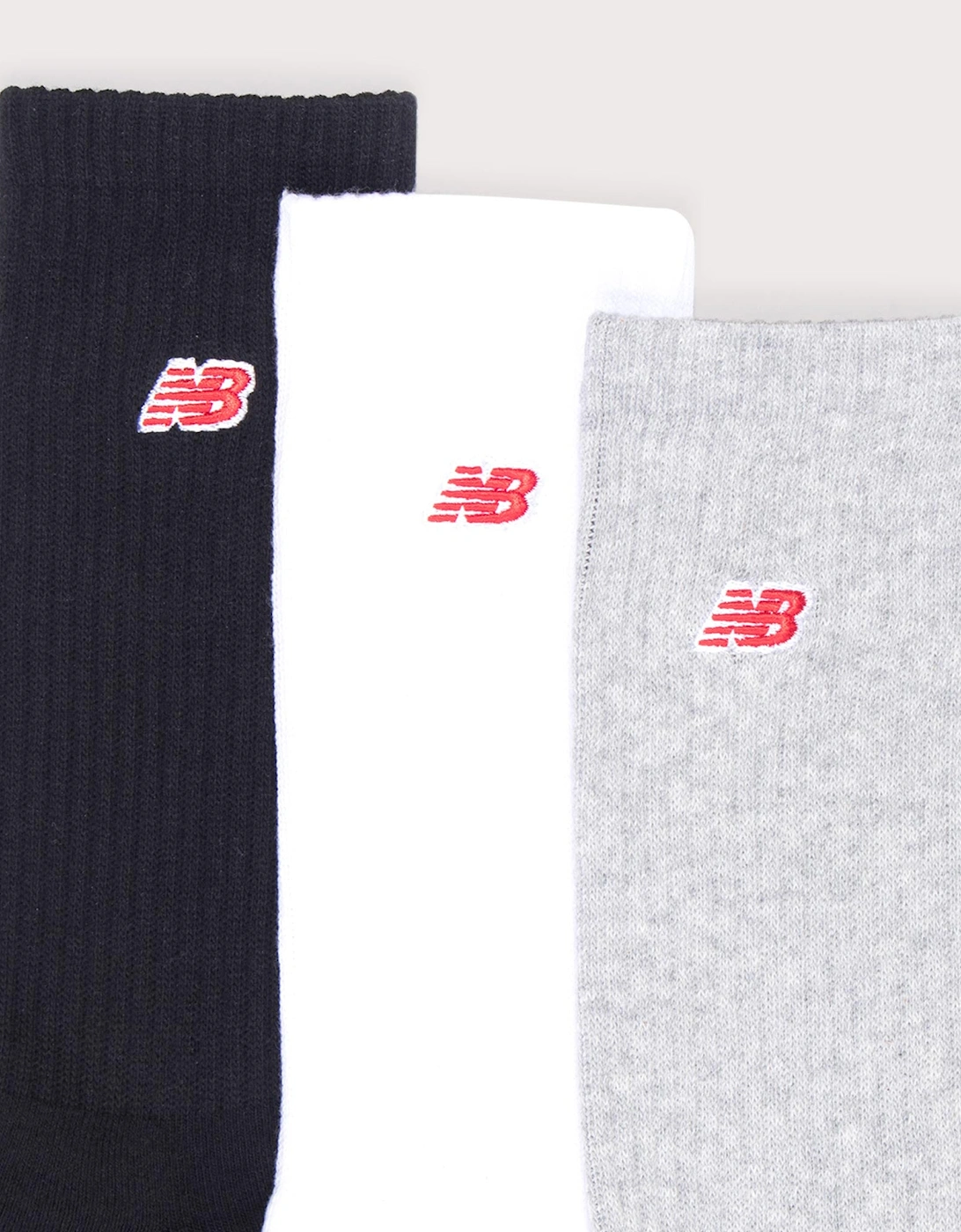 3 Pack NB Patch Logo Socks