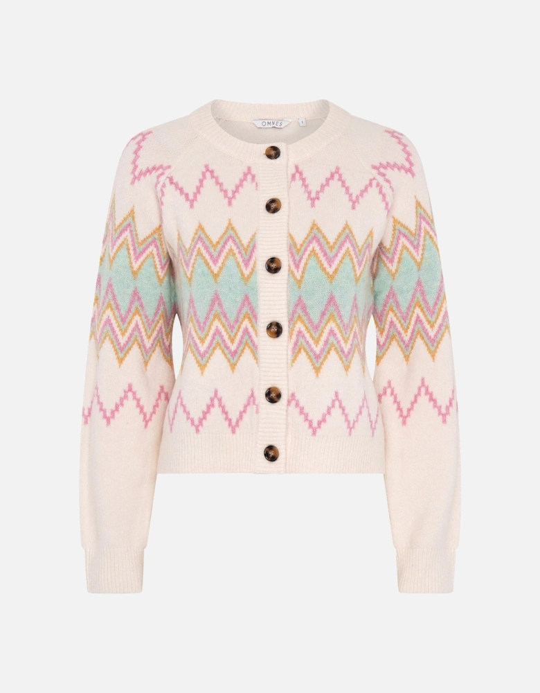 Isla Patterned Jumper in Cream