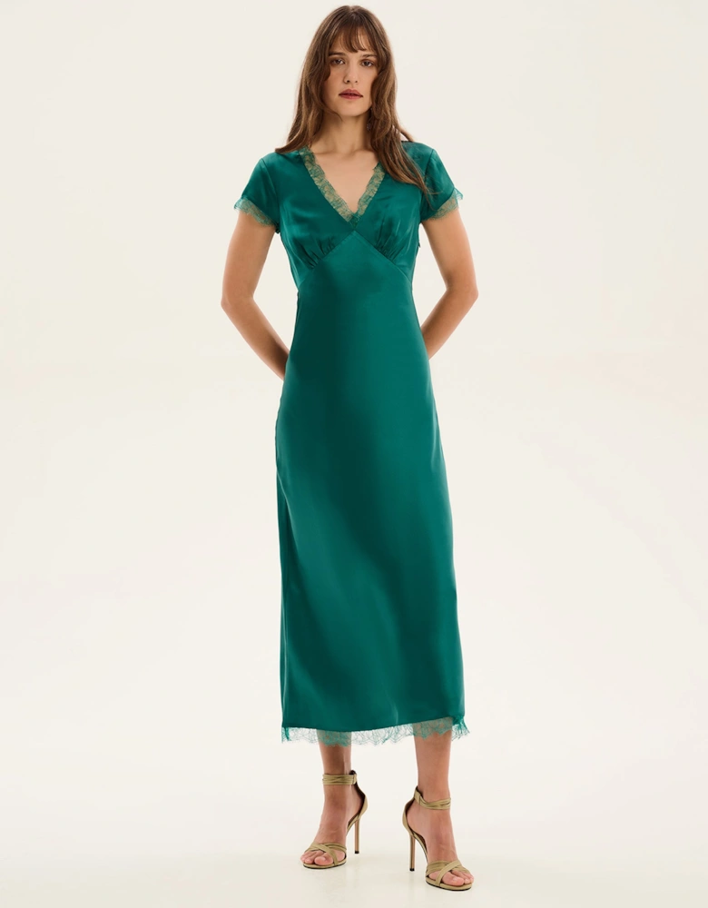 Woolf Dress in Alpine Green