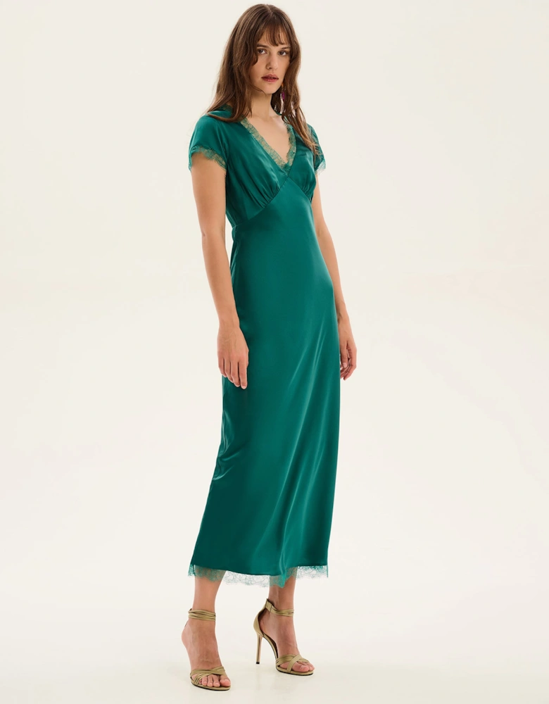 Woolf Dress in Alpine Green