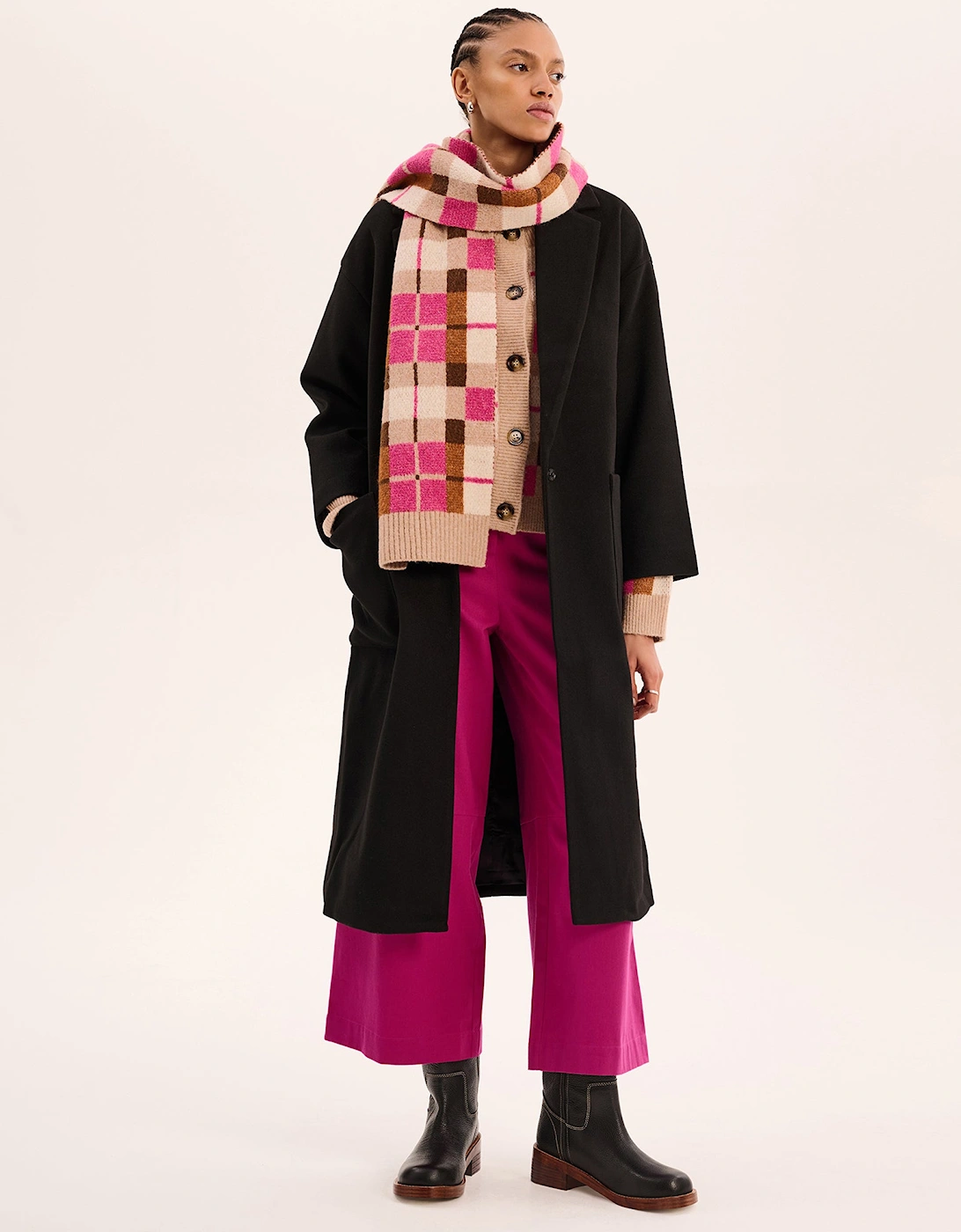 Molly Scarf in Pink Check, 6 of 5