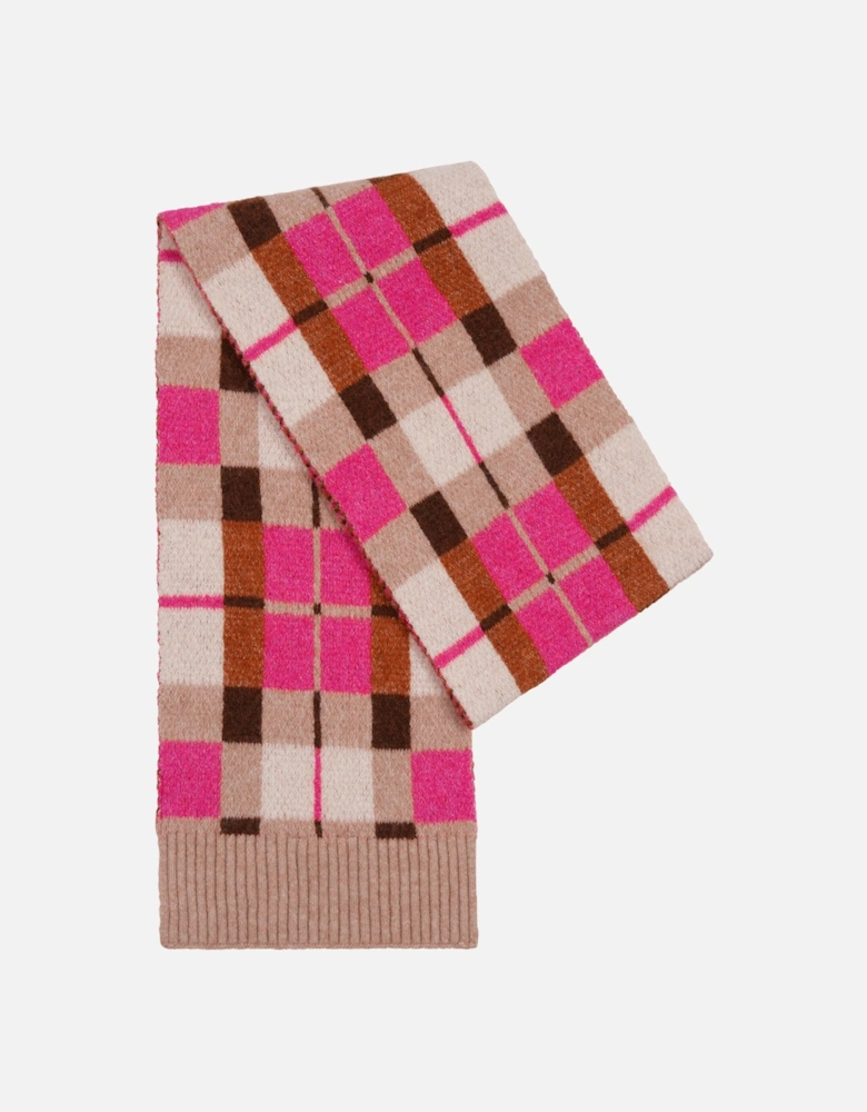 Molly Scarf in Pink Check