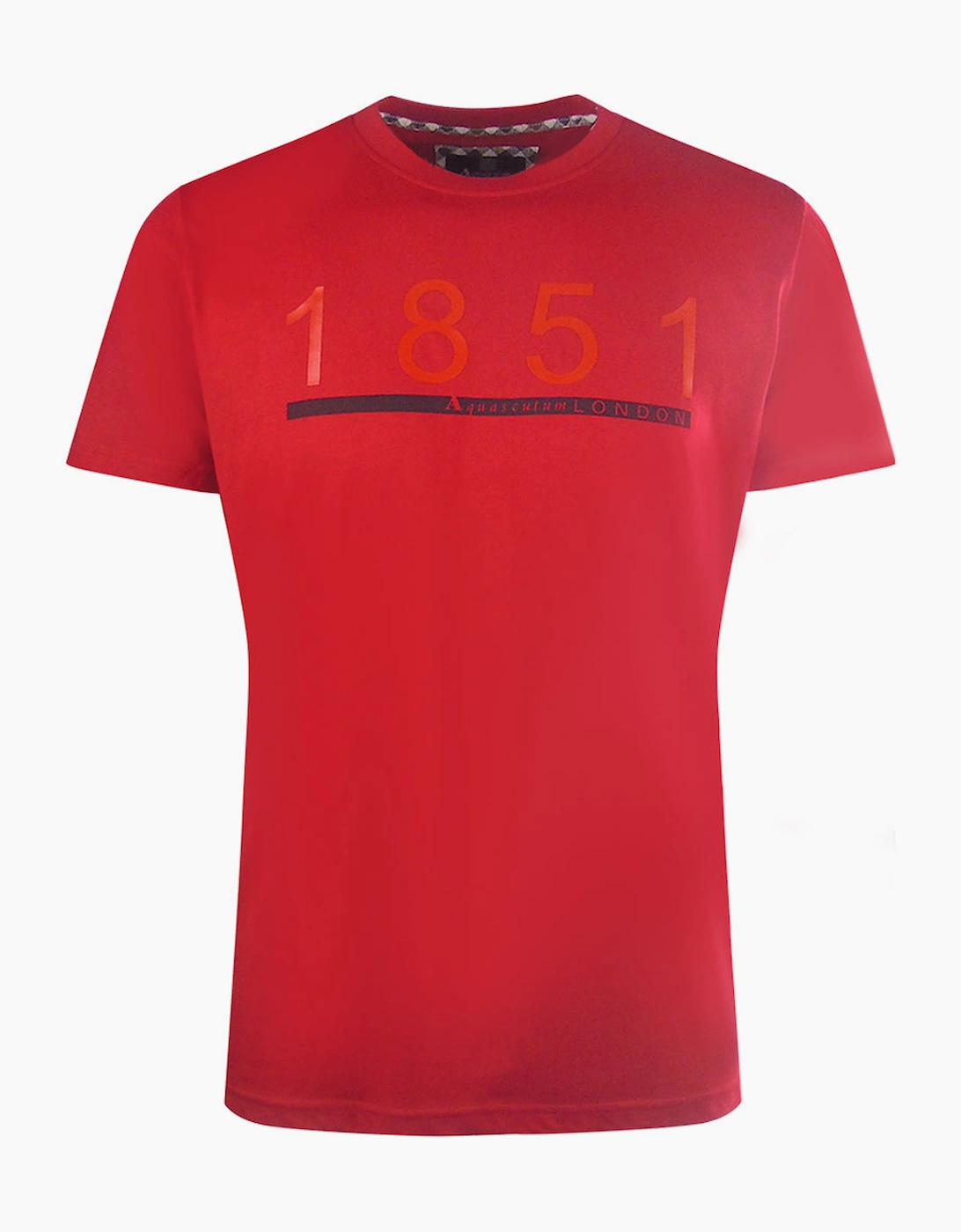 Aquascutum Men's Red London 1851 T-Shirt  36 S