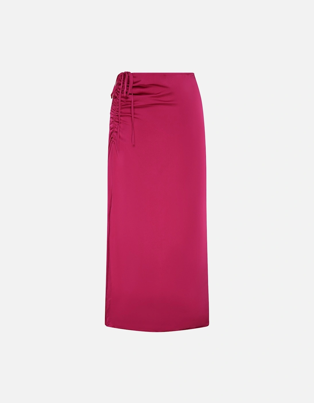 Madelyn Midi Skirt in Magenta