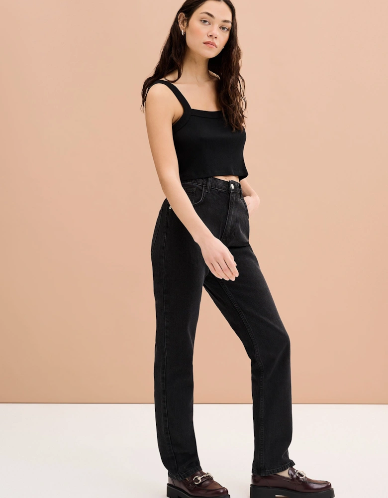 Rowan Cropped Top in Black