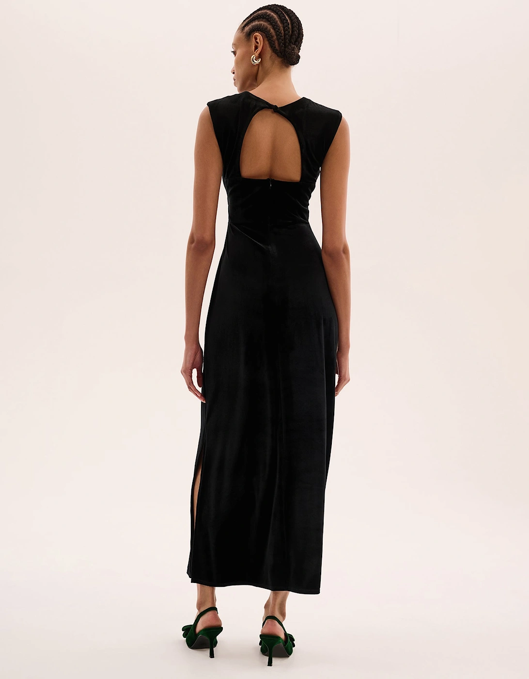 Marin Velvet Dress in Black