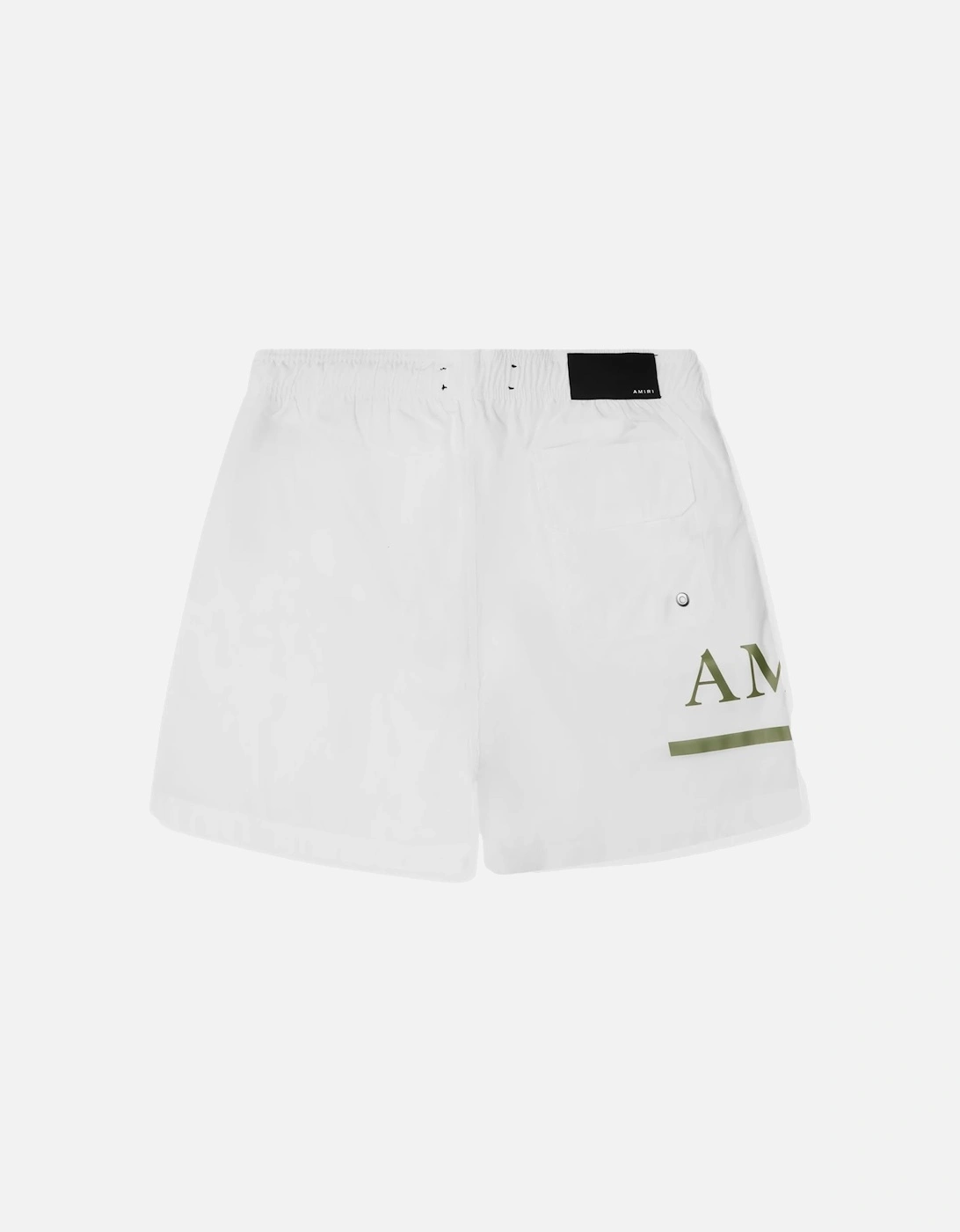 Logo Printed Swim Shorts in White