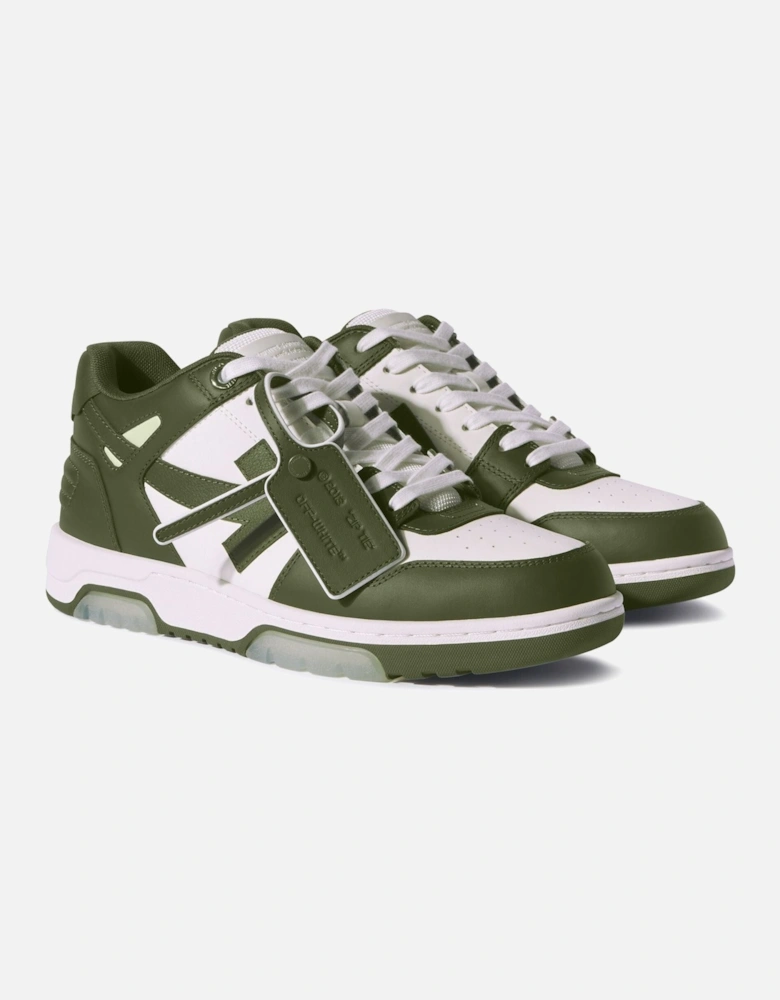 Out of Office Low Top Trainers in Dark Green/White