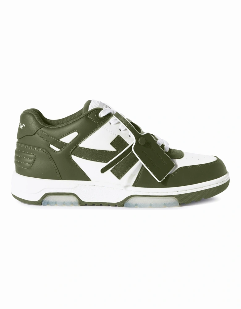 Out of Office Low Top Trainers in Dark Green/White