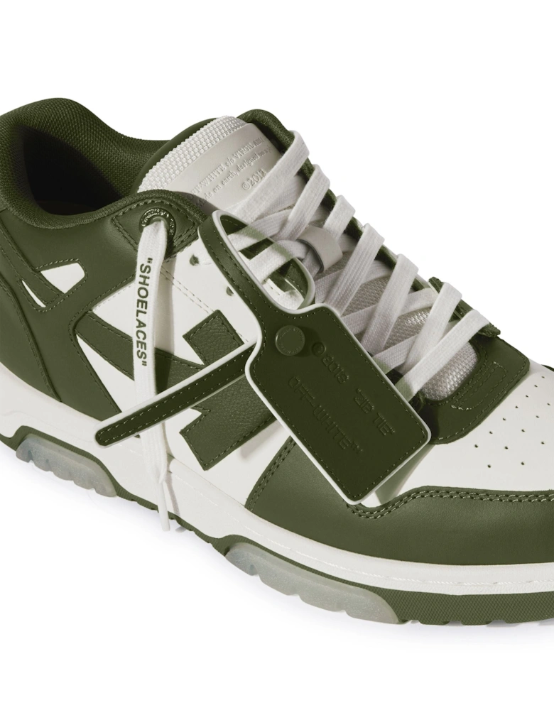 Out of Office Low Top Trainers in Dark Green/White