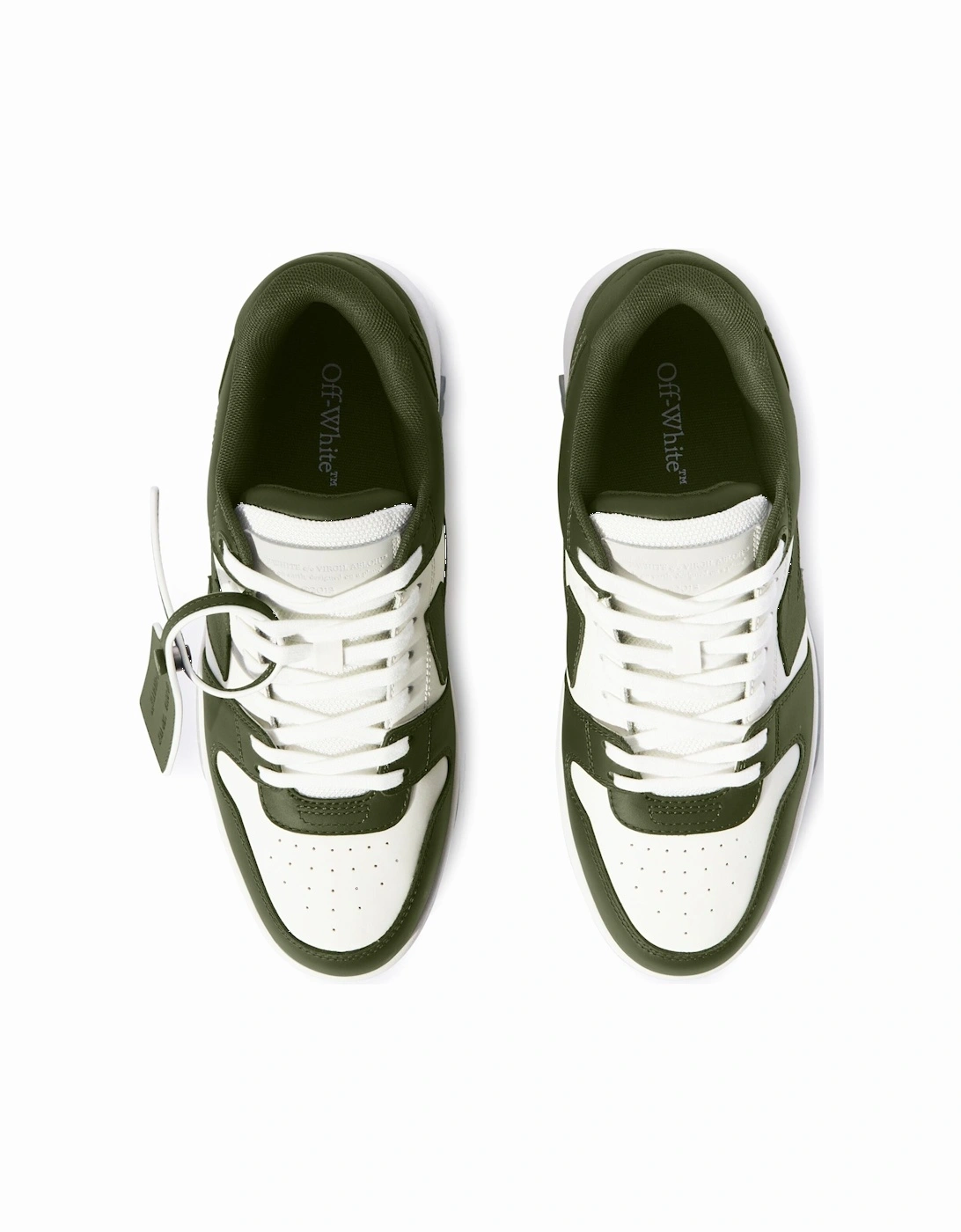 Out of Office Low Top Trainers in Dark Green/White