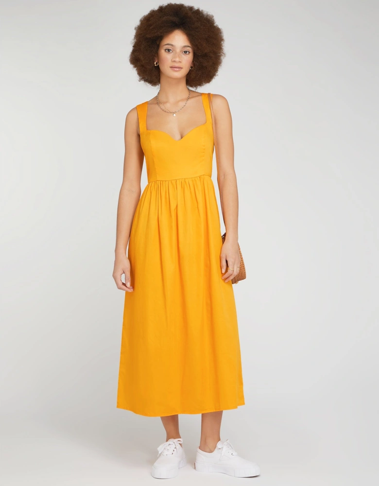 Winslow Midi Dress in Orange