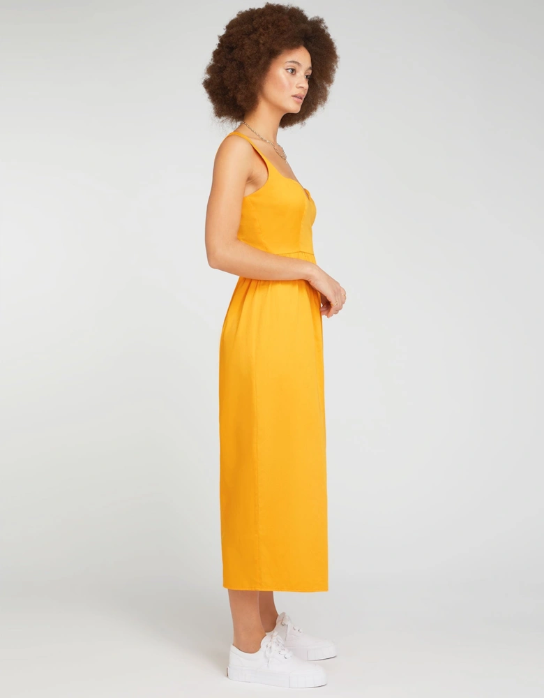 Winslow Midi Dress in Orange