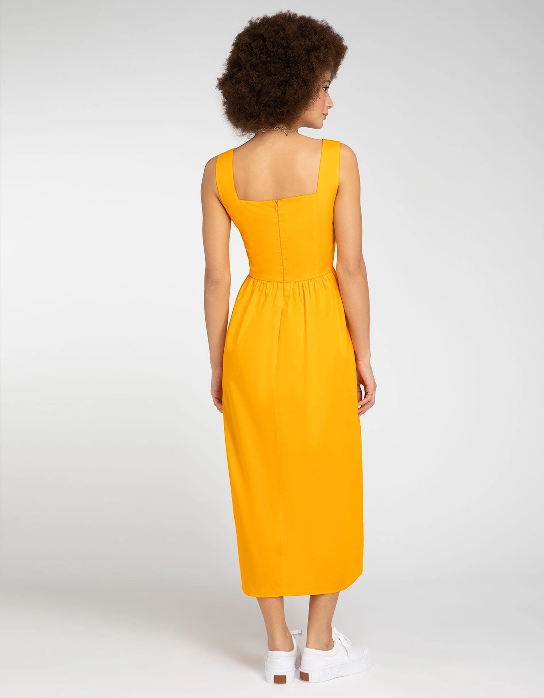 Winslow Midi Dress in Orange