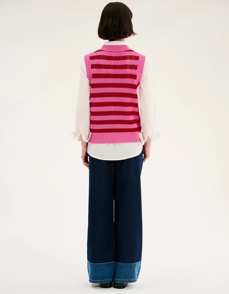 Bobbi Stripe Cotton Vest