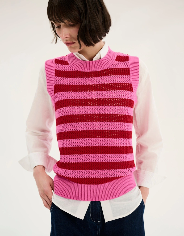 Bobbi Stripe Cotton Vest
