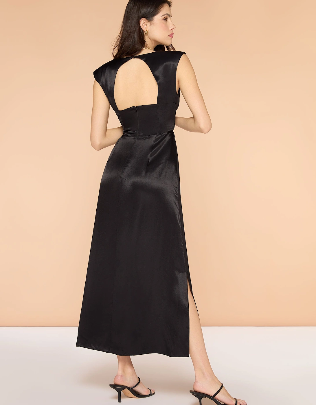 Marin Twist Front Dress in Black