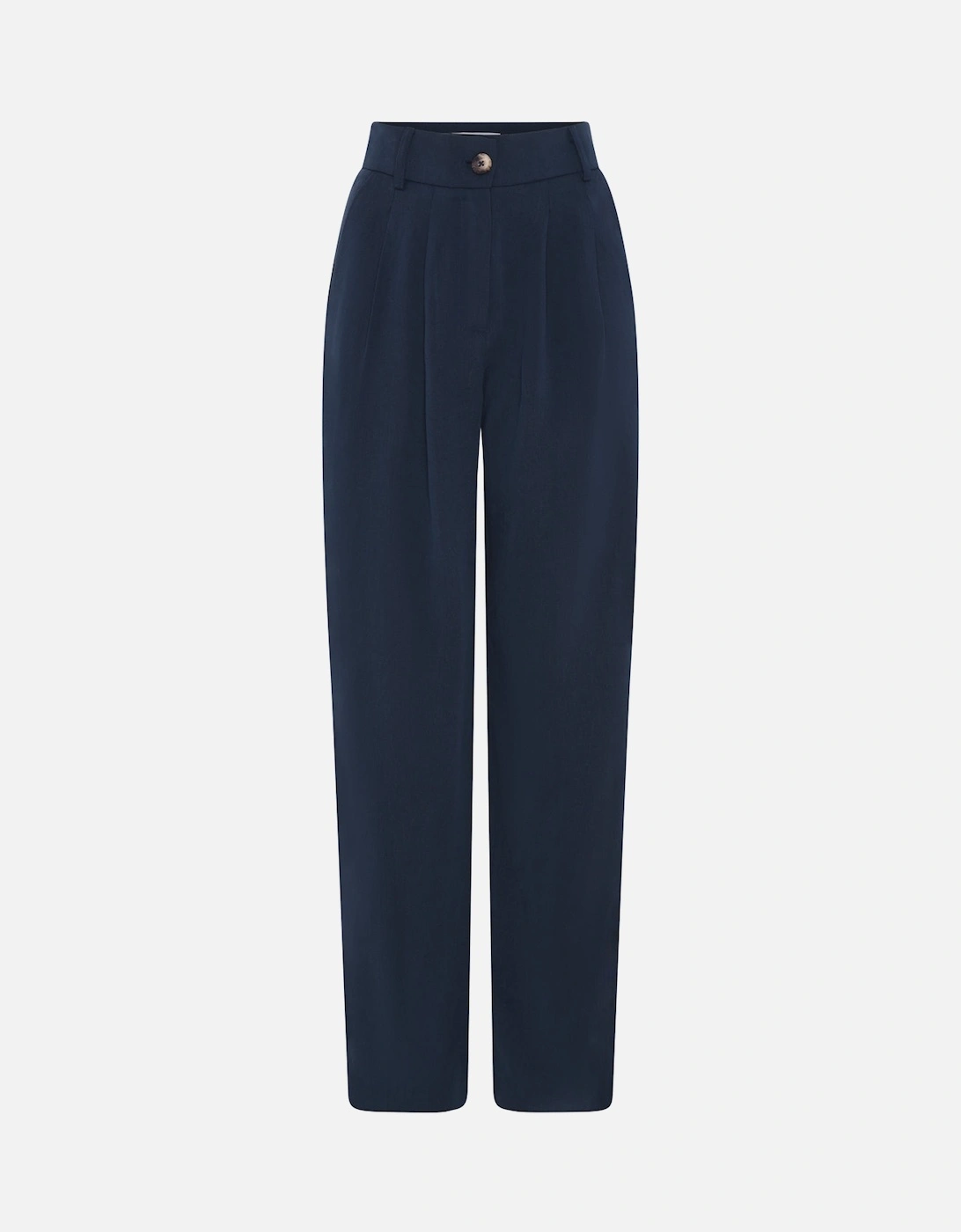 Cinnamon Straight Leg Trousers in Navy