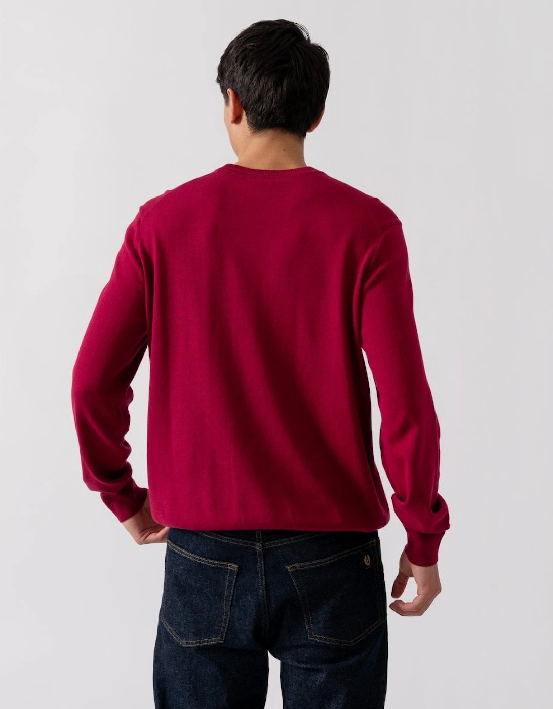 BOSS Orange Kanovano Mens Cotton-Cashmere Crew Neck Sweater