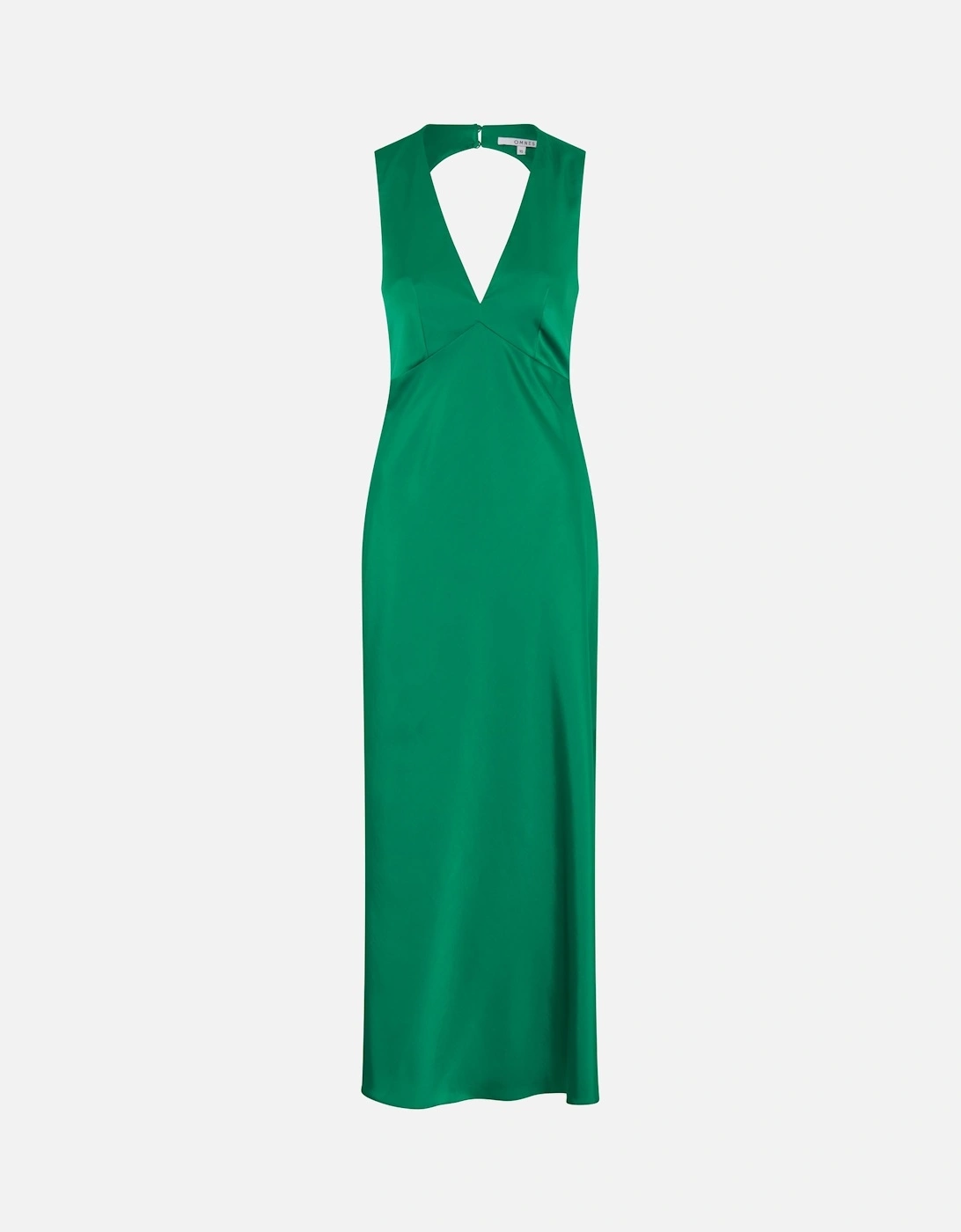 Nova Tie Back Dress in Emerald Green