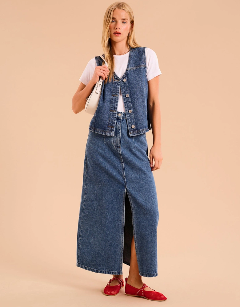 Talena Denim Waistcoat