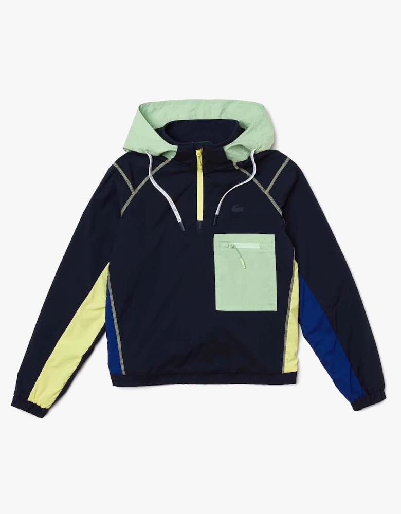 Colourblock Accents Pullover Windbreaker Jacket