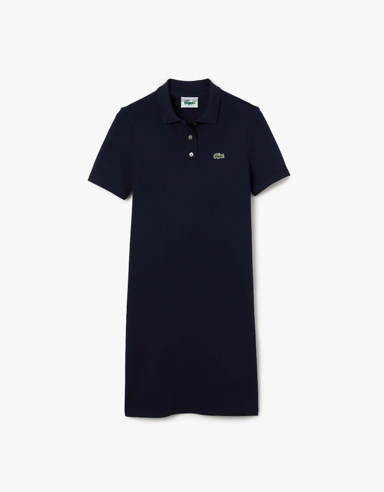 Stretch Cotton Piqué Polo Dress