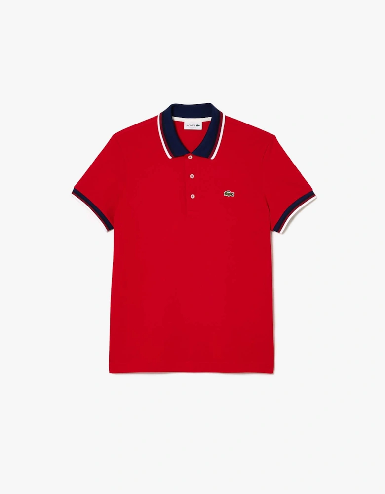 Regular Fit Stretch Mini Piqué Polo Shirt