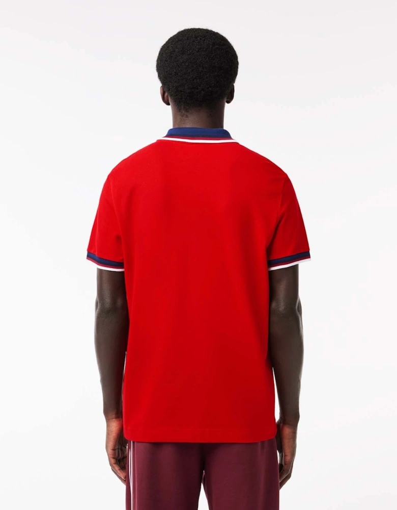 Regular Fit Stretch Mini Piqué Polo Shirt