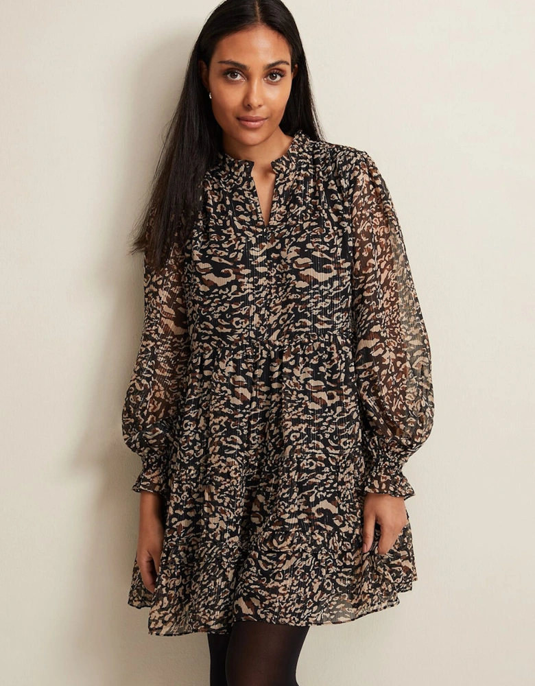 Petite Shreya Leopard Swing Dress