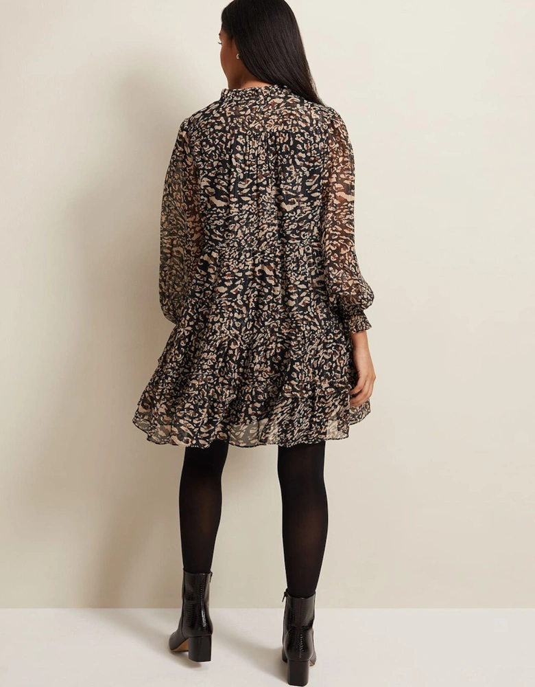 Petite Shreya Leopard Swing Dress