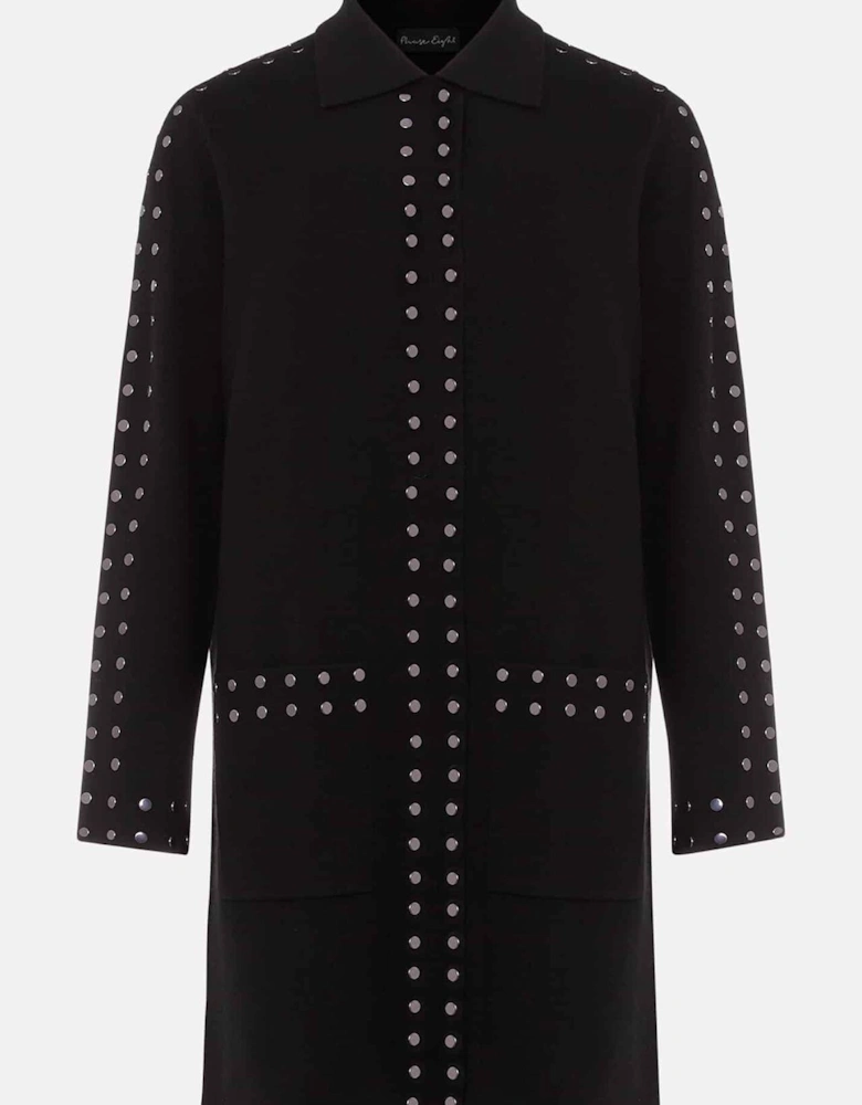 Cassidy Black Knitted Coat