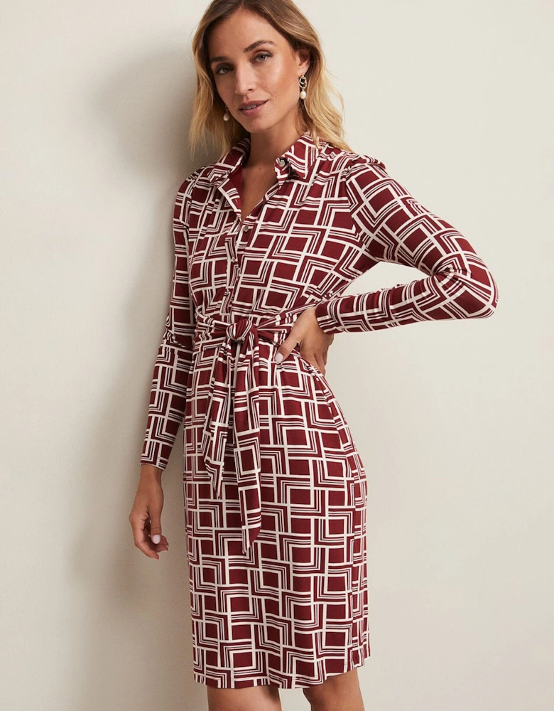 Montana Geo Shirt Shift Dress
