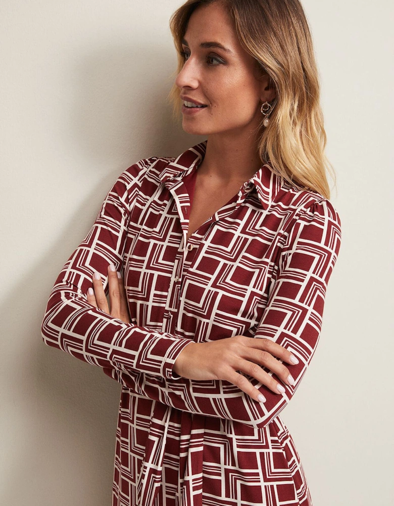 Montana Geo Shirt Shift Dress