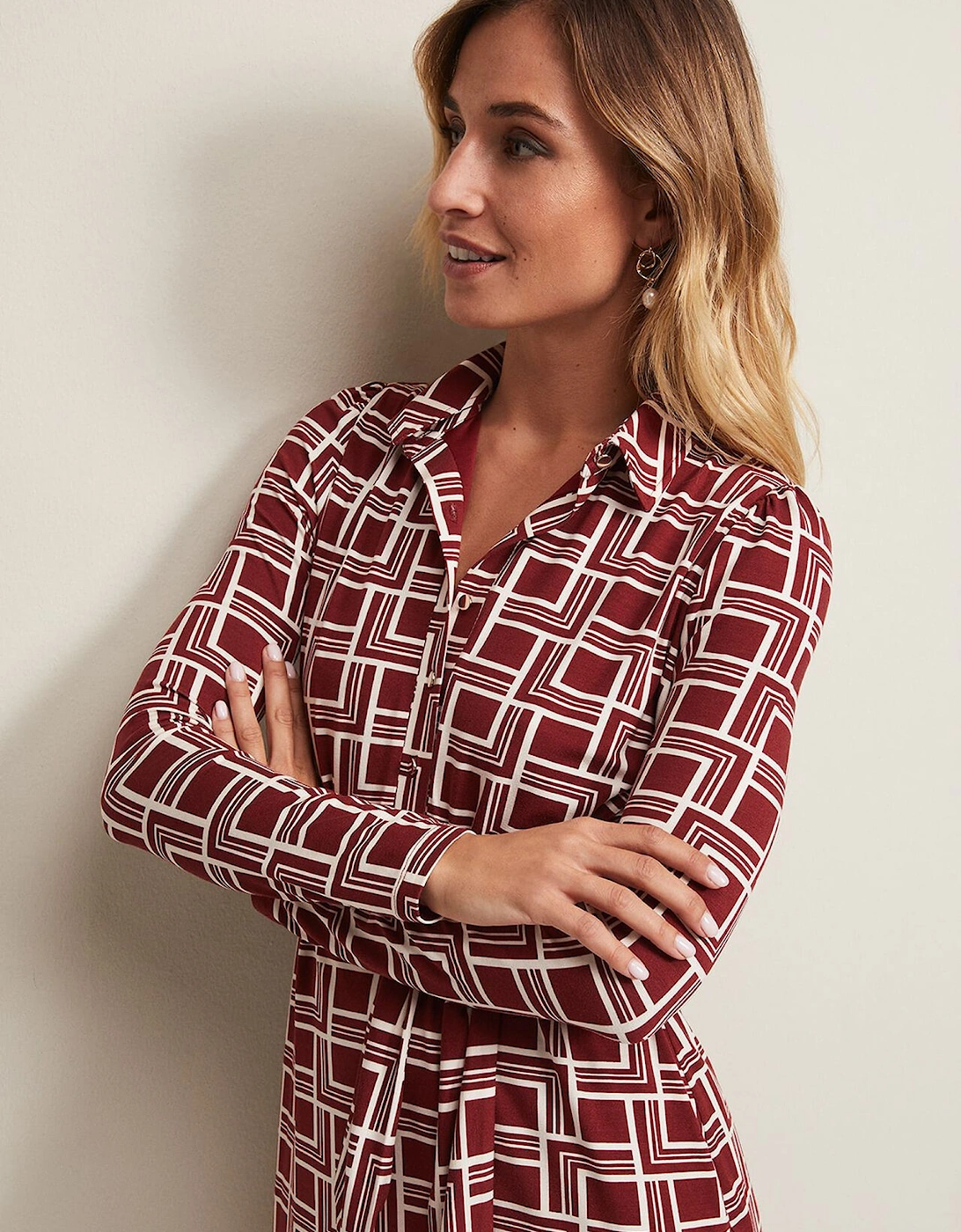 Montana Geo Shirt Shift Dress