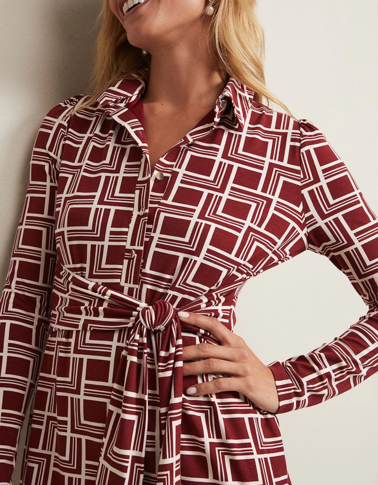 Montana Geo Shirt Shift Dress