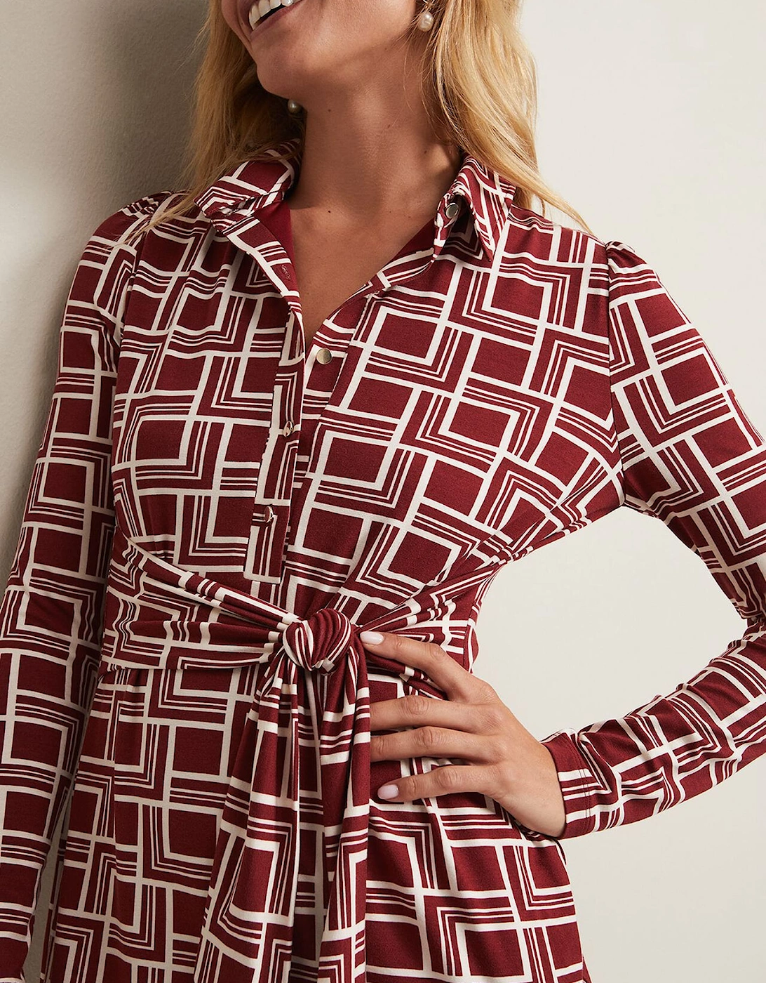 Montana Geo Shirt Shift Dress