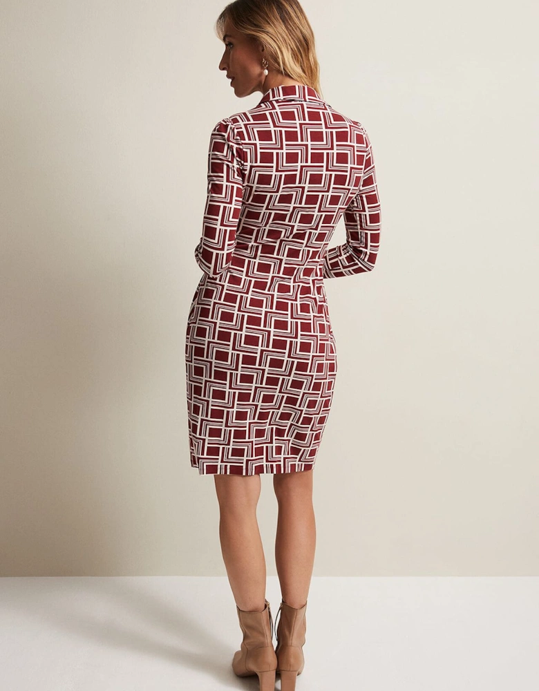 Montana Geo Shirt Shift Dress