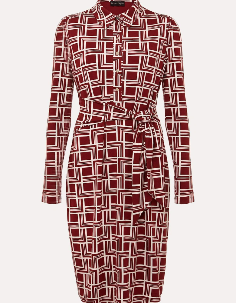Montana Geo Shirt Shift Dress
