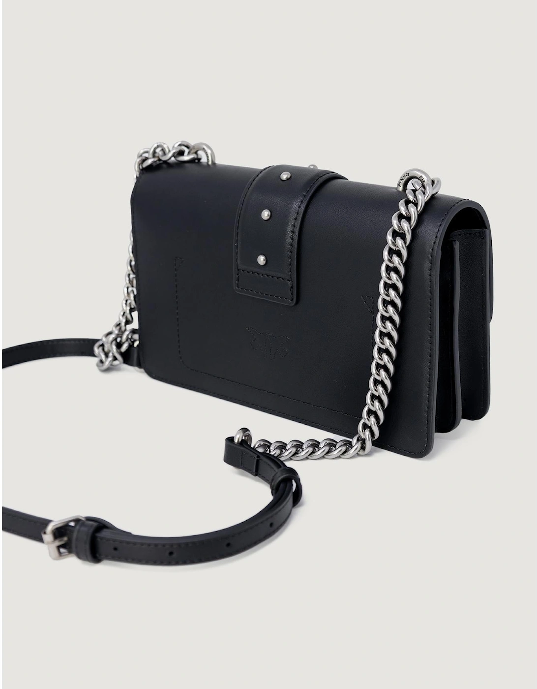 Love Birds Mini Bag Leather Chain Handbag Women Black