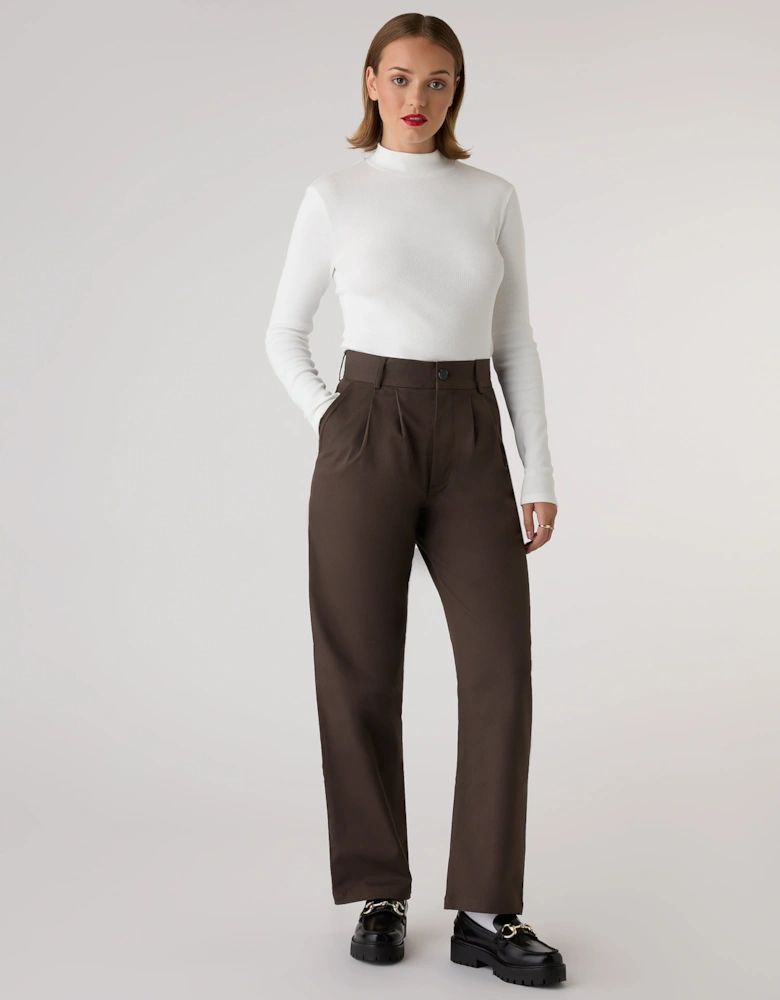 North Mock Neck Top in Cream