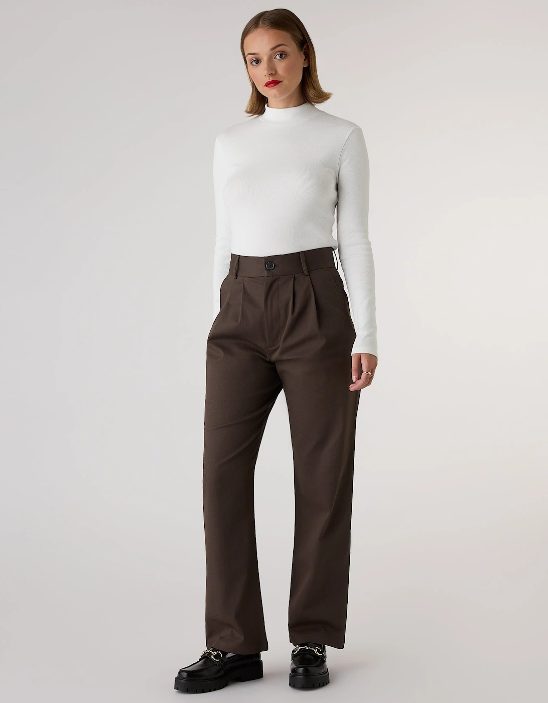 North Mock Neck Top in Cream, 6 of 5