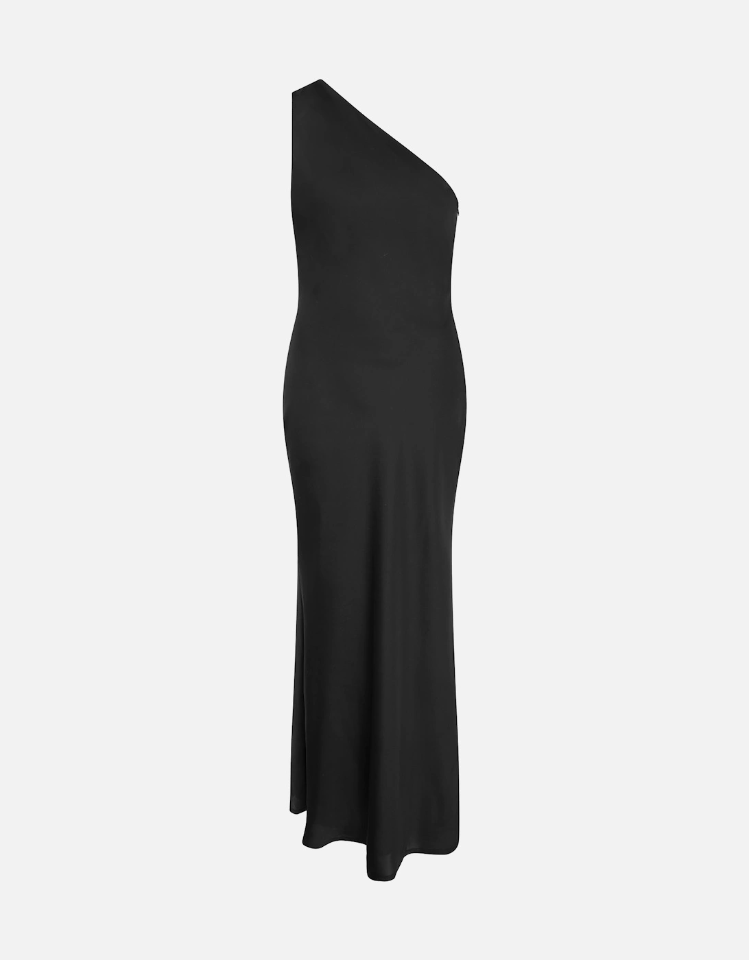 Uma One Shoulder Dress in Black